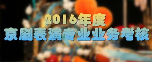 美女和人操国家京剧院2016年度京剧表演专业业务考...